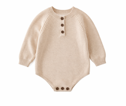 Conjunto Baby Bear - Mameluco de punto + Gorrito